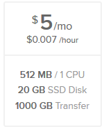 VPS 512Мб + 20Гб SSD за 5 баксов