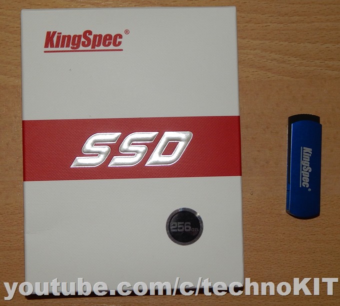 Коробка с SSD KingSpec ACSC4M256S25 на 256 Gb