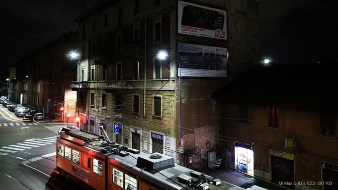 Пример ночного фото Mi Max 2