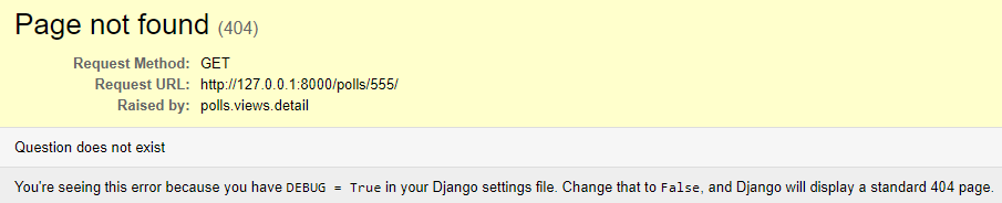Стандартная страница ошибки 404 в Django