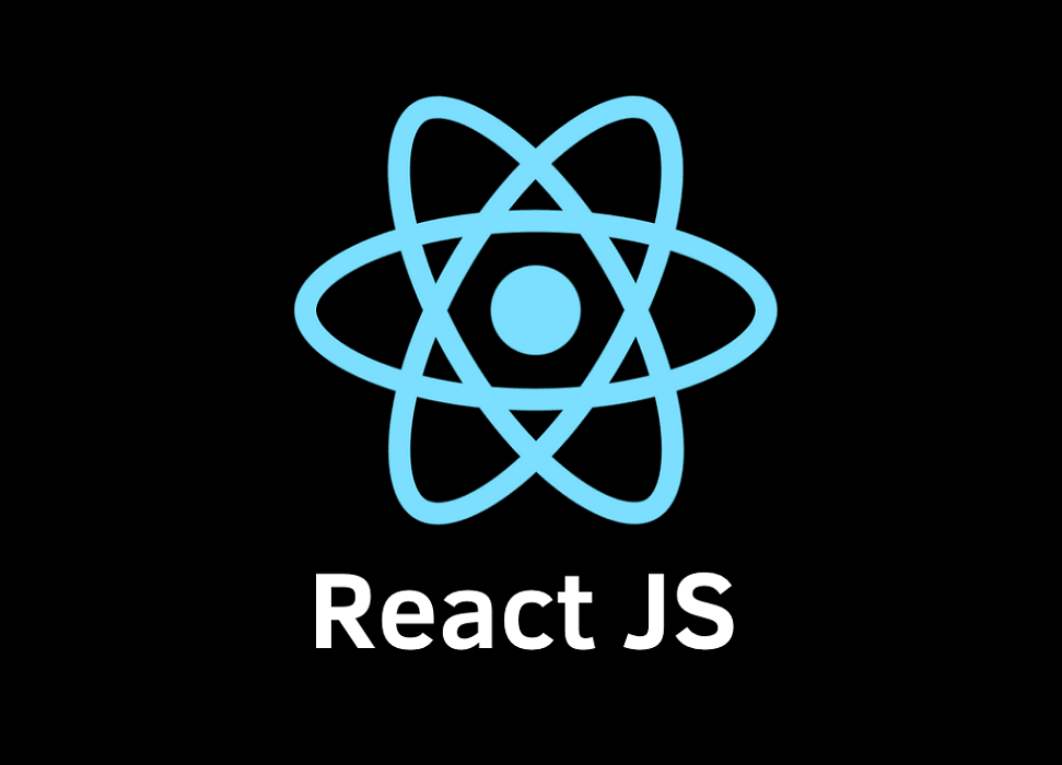 React JS logo with title